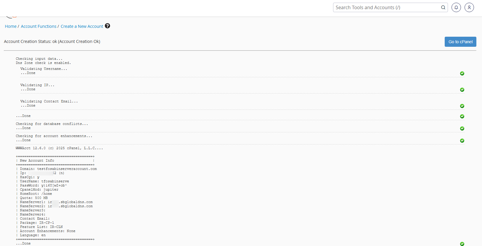 Create a New Account