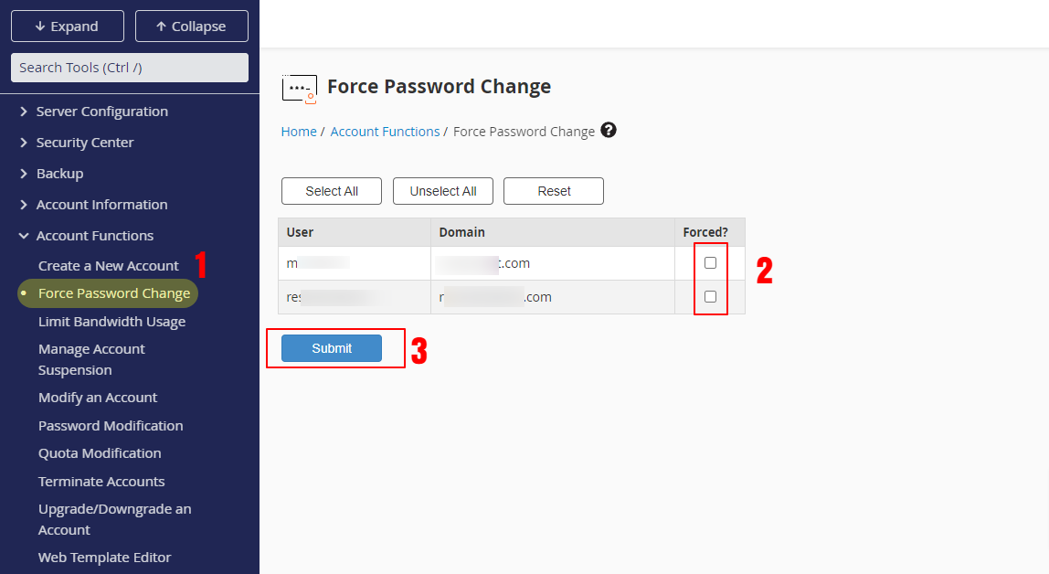 آموزش Force Password Change