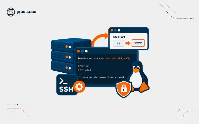 آموزش تغییر پورت ssh