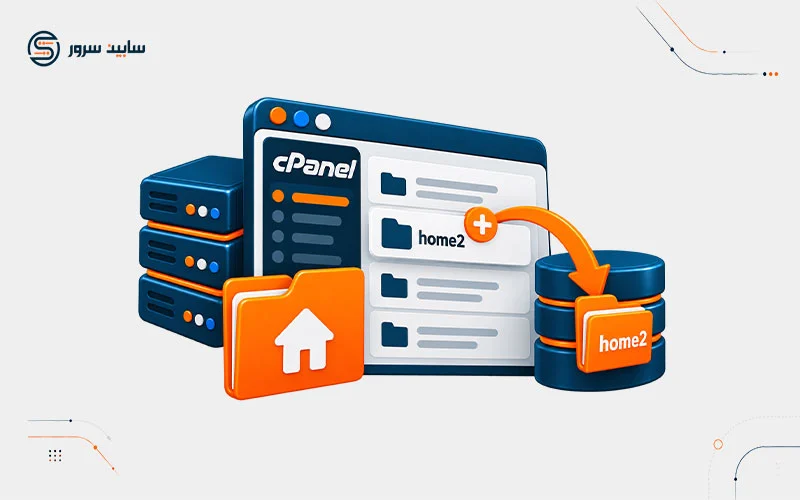 اضافه کردن home2/ به سرور