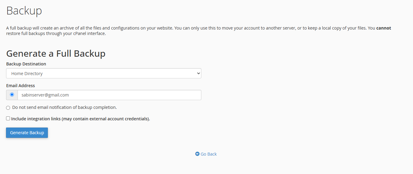 بکاپ و تنظیمات ریموت FTP
