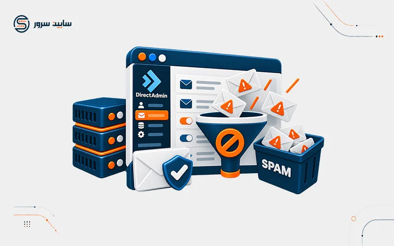 تنظیم spam filters در دایرکت ادمین