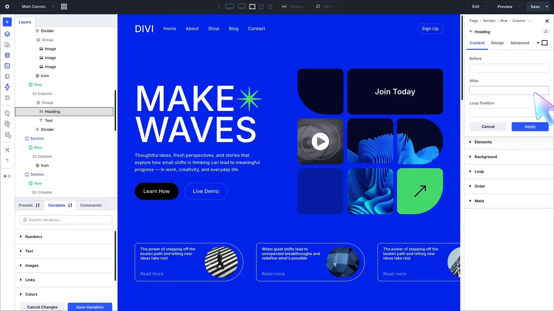 دیویدی بیلدر (Divi Builder)